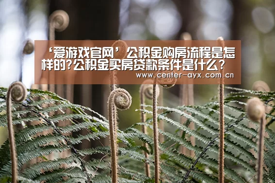 ‘爱游戏官网’公积金购房流程是怎样的?公积金买房贷款条件是什么?(图1) 爱游戏app